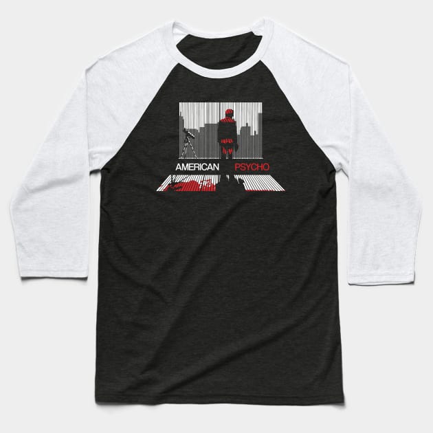 American Psycho - Clean Design Baseball T-Shirt by NorthWestDesigns